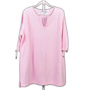 Float life Live in the sunshine Pink Eyelet Coverup Size 2X